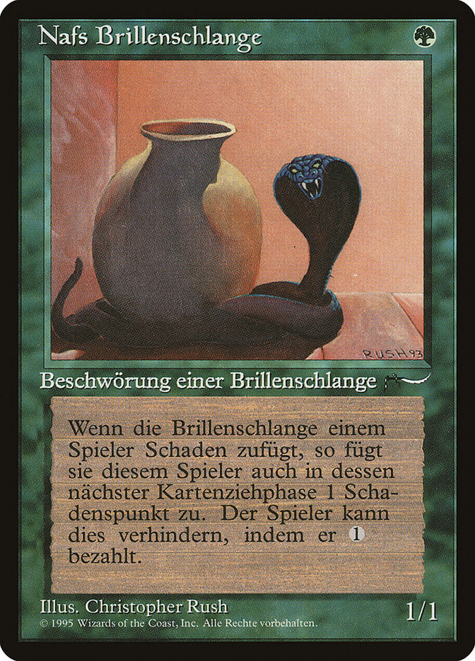 Nafs Asp (German) - "Nafs Brillenschlange" [Renaissance] | Golgari Games