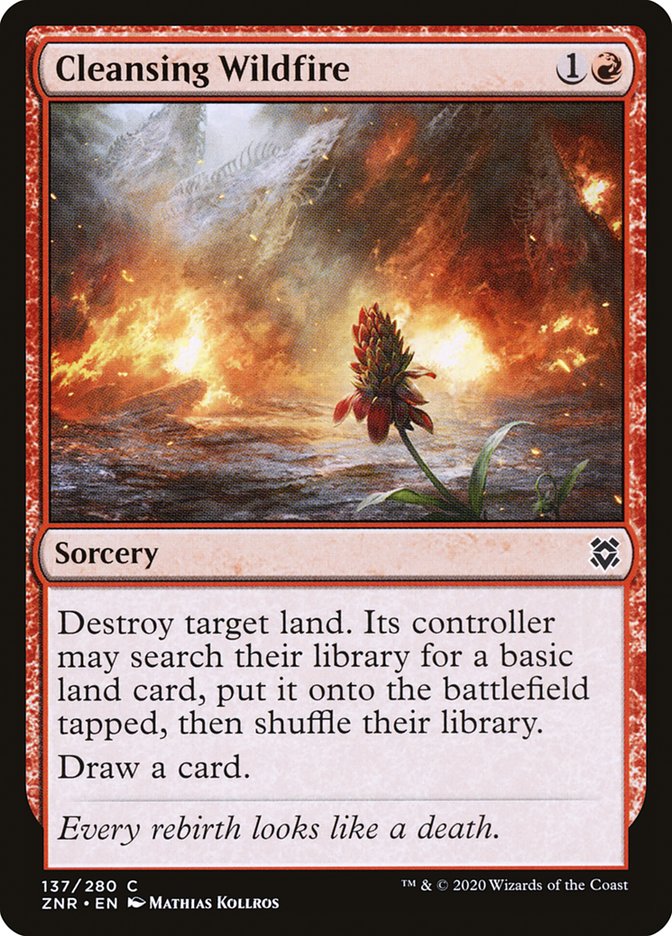 Cleansing Wildfire [Zendikar Rising] | Local Legends