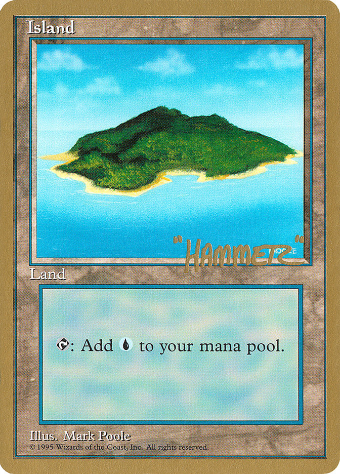 Island (shr367) (Shawn "Hammer" Regnier) [Pro Tour Collector Set] | Golgari Games