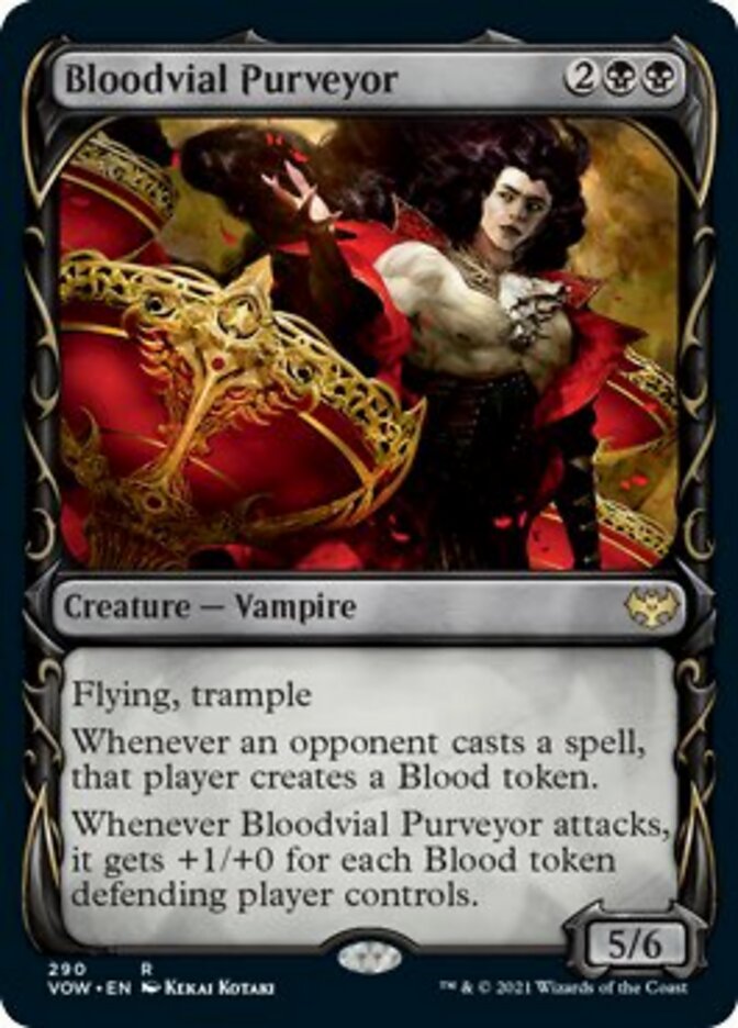 Bloodvial Purveyor (Showcase Fang Frame) [Innistrad: Crimson Vow] | Golgari Games