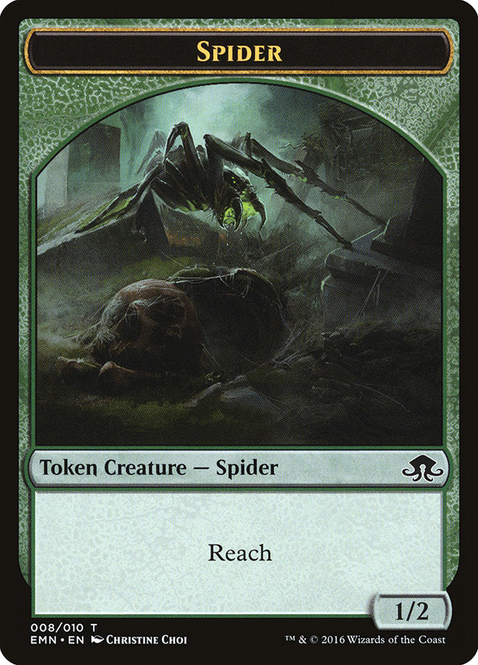 Spider Token [Eldritch Moon Tokens] | Golgari Games