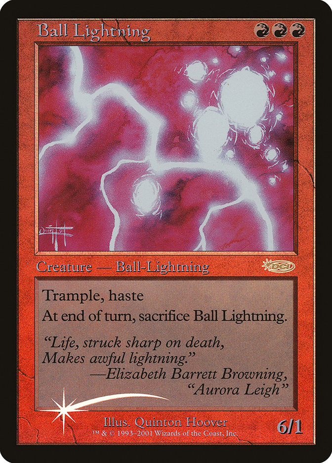 Ball Lightning [Judge Gift Cards 2001] | Golgari Games