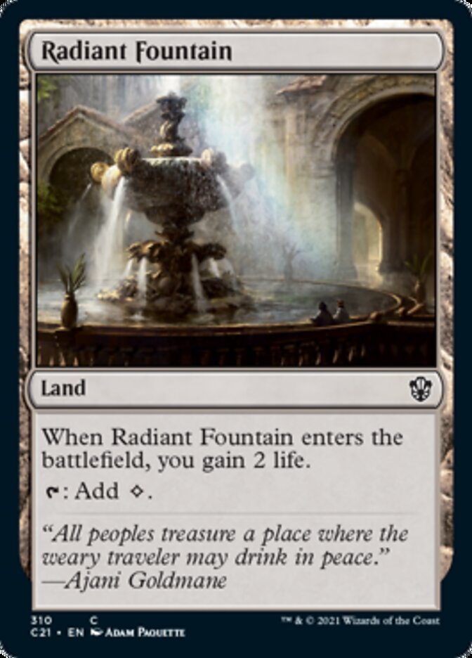 Radiant Fountain [Commander 2021] | Local Legends
