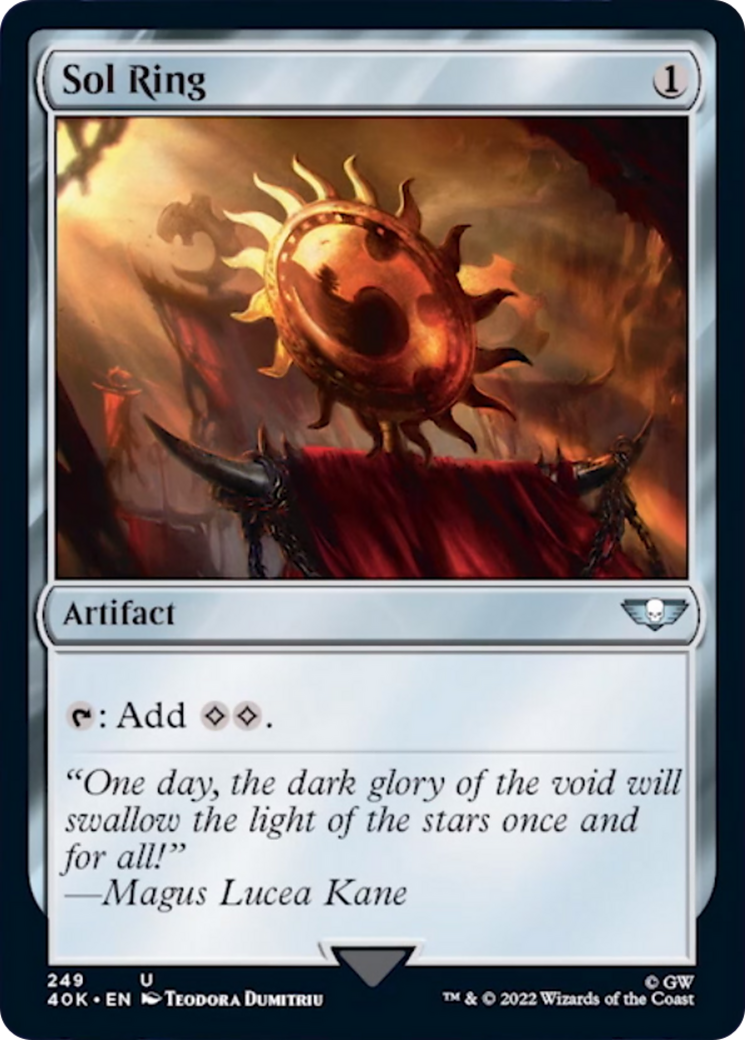 Sol Ring (249) (Surge Foil) [Universes Beyond: Warhammer 40,000] | Local Legends