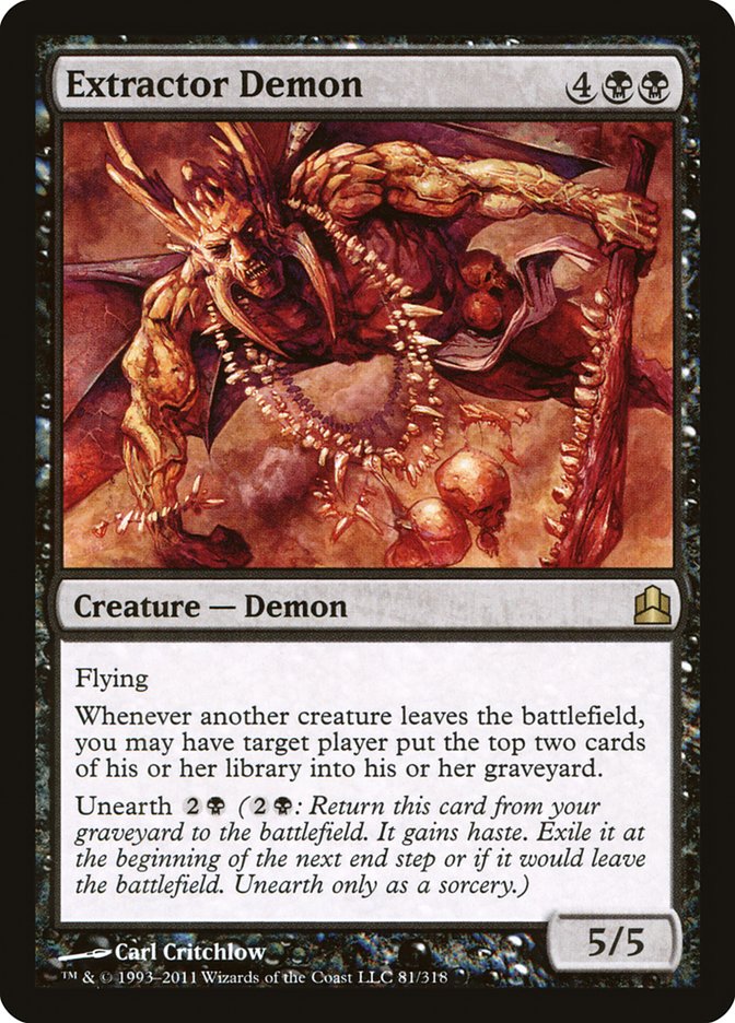 Extractor Demon [Commander 2011] | Golgari Games