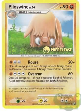 Piloswine (46/100) (Prerelease Promo) [Nintendo: Black Star Promos] | Golgari Games