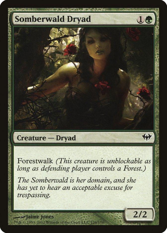 Somberwald Dryad [Dark Ascension] | Golgari Games