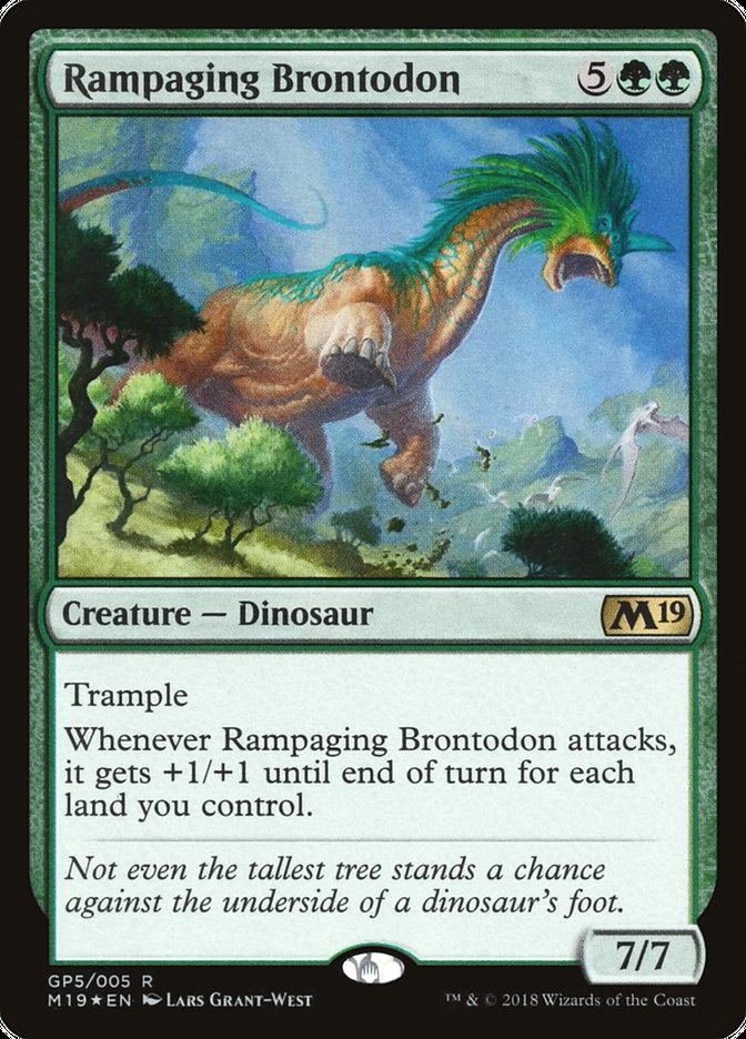 Rampaging Brontodon [Magic 2019 Gift Pack] | Golgari Games