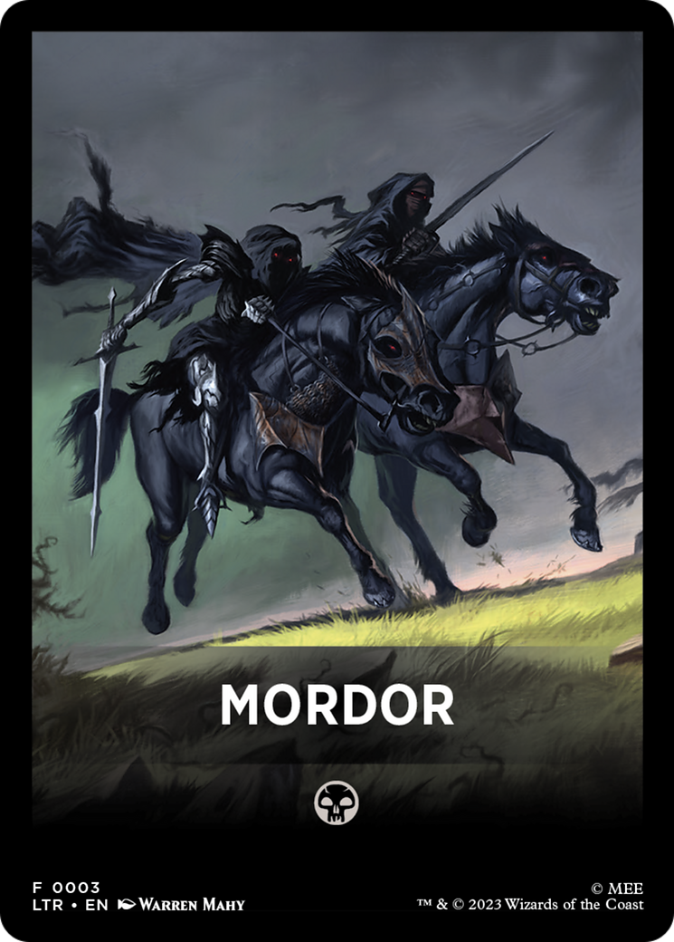 Mordor Theme Card [The Lord of the Rings: Tales of Middle-Earth Tokens] | Local Legends
