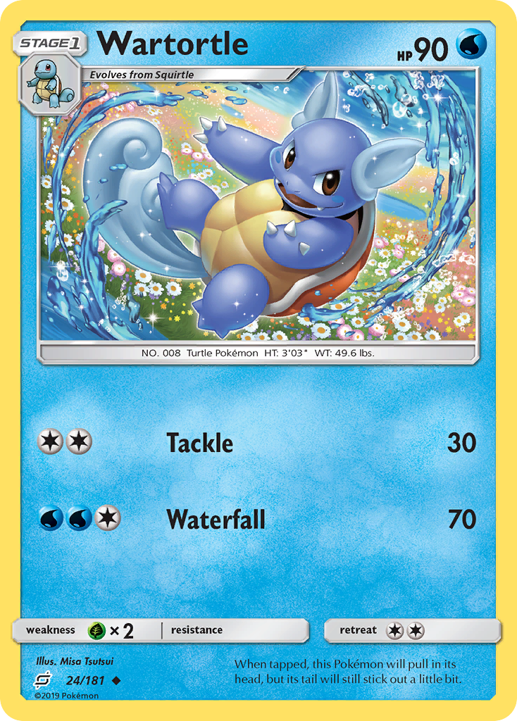 Wartortle (24/181) [Sun & Moon: Team Up] | Golgari Games