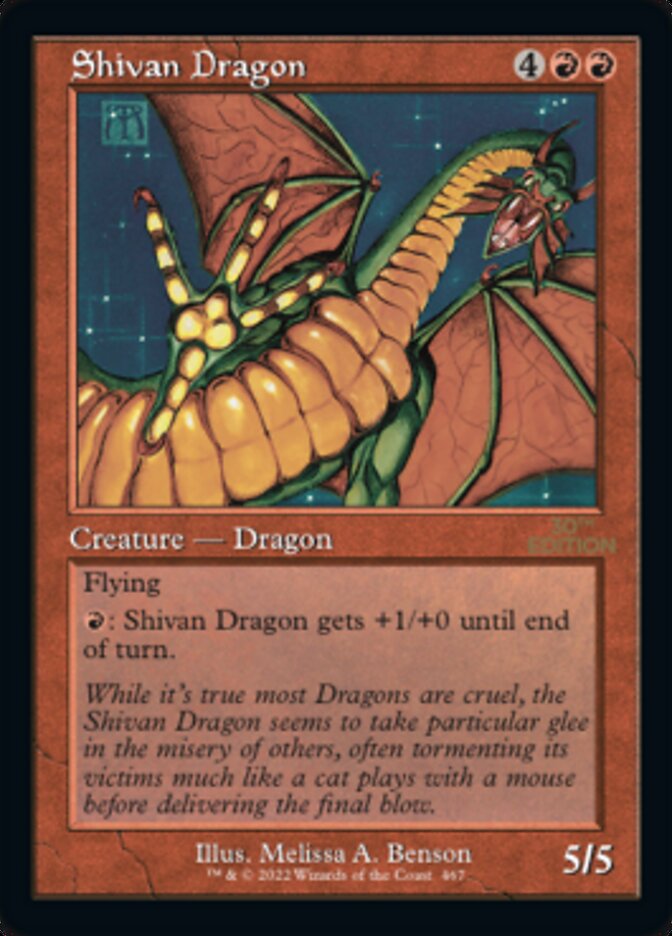 Shivan Dragon (Retro) [30th Anniversary Edition] | Local Legends