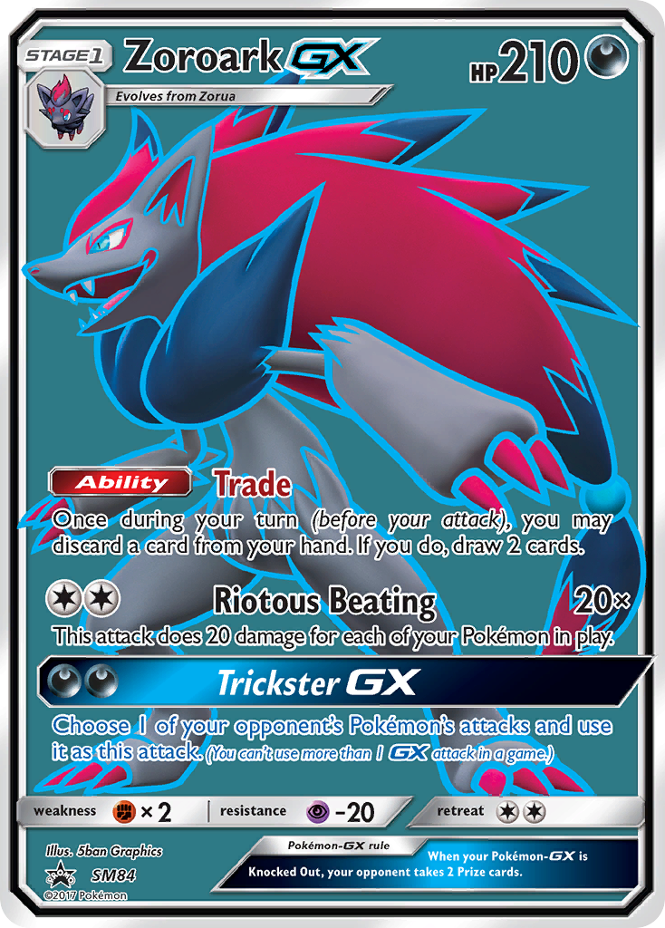 Zoroark GX (SM84) [Sun & Moon: Black Star Promos] | Golgari Games