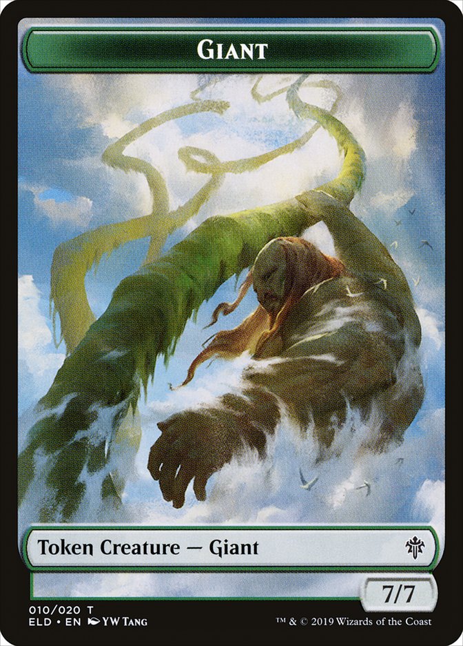 Giant Token [Throne of Eldraine Tokens] | Golgari Games