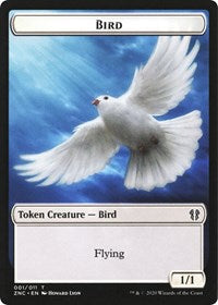 Bird // Kor Ally Double-sided Token [Commander: Zendikar Rising] | Golgari Games