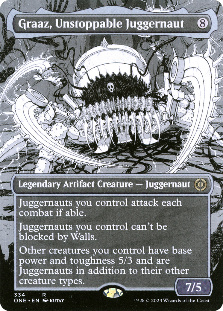Graaz, Unstoppable Juggernaut (Borderless Manga) [Phyrexia: All Will Be One] | Local Legends