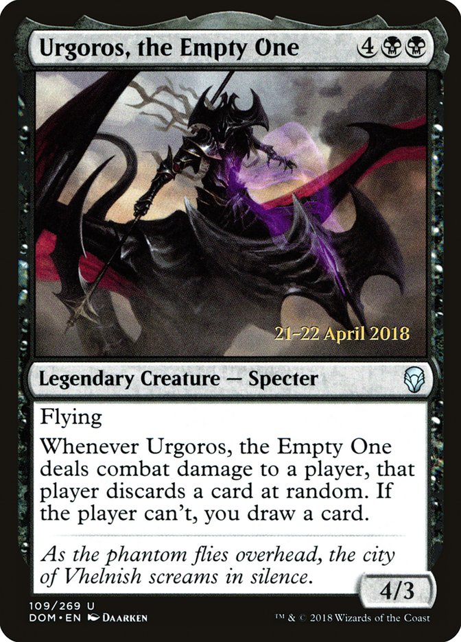 Urgoros, the Empty One [Dominaria Prerelease Promos] | Golgari Games