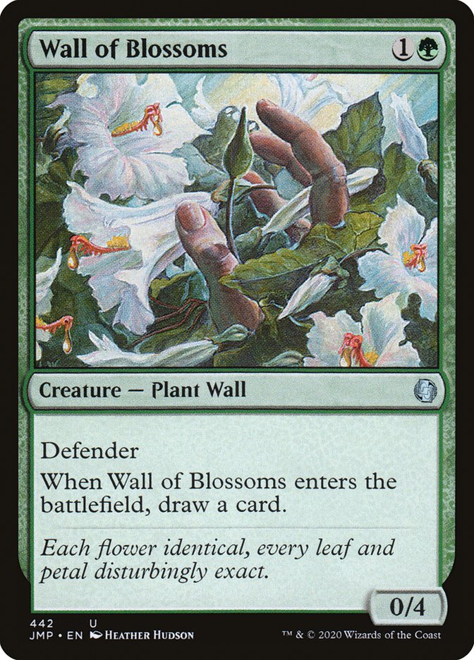 Wall of Blossoms [Jumpstart] | Golgari Games