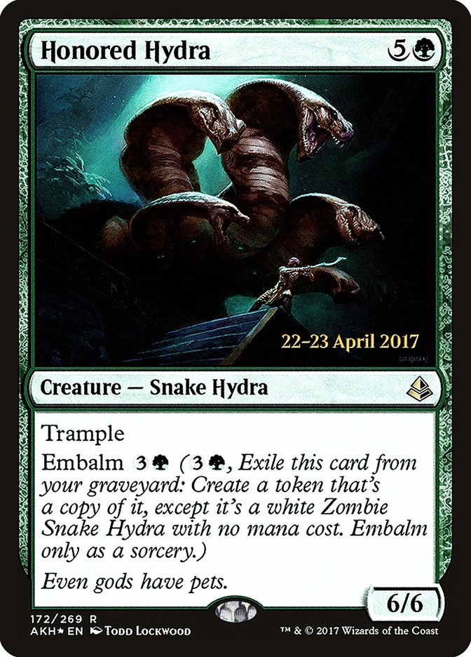 Honored Hydra [Amonkhet Prerelease Promos] | Golgari Games