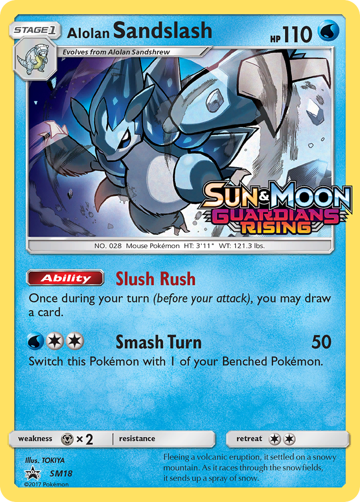 Alolan Sandslash (SM18) (Prerelease Promo) [Sun & Moon: Black Star Promos] | Golgari Games