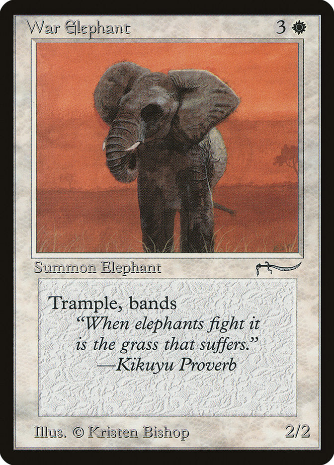 War Elephant (Light Mana Cost) [Arabian Nights] | Local Legends