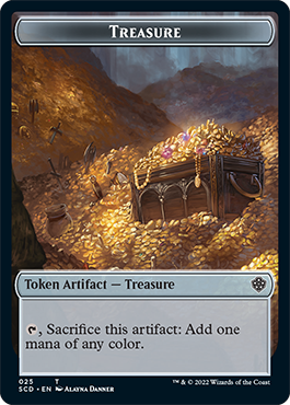 Treasure // Treasure Double-Sided Token [Starter Commander Decks] | Local Legends