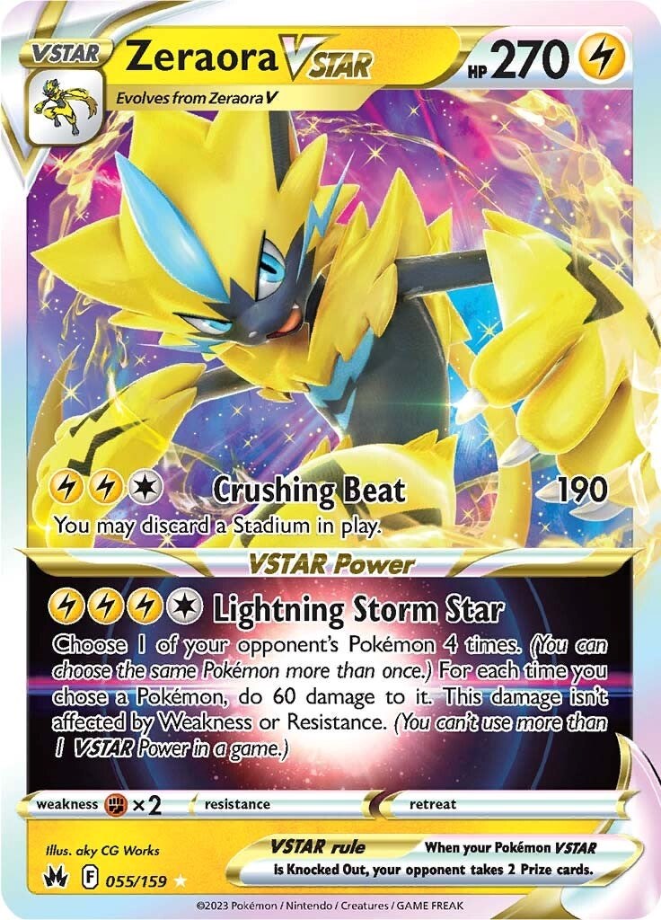 Zeraora VSTAR (055/159) [Sword & Shield: Crown Zenith] | Golgari Games