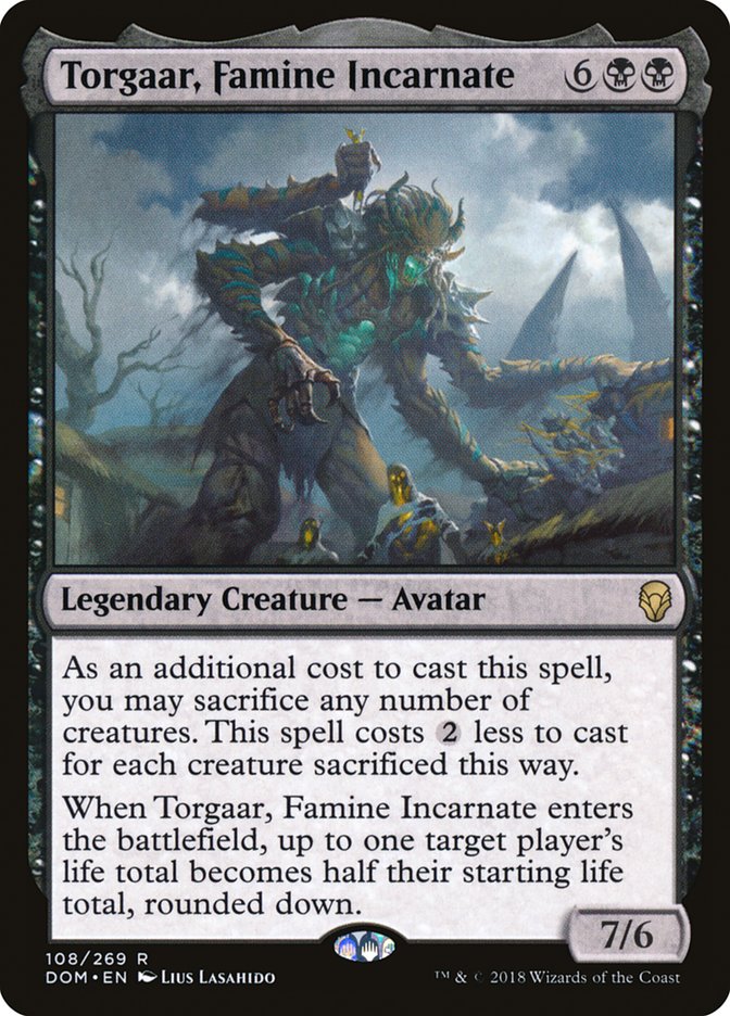 Torgaar, Famine Incarnate [Dominaria] | Golgari Games