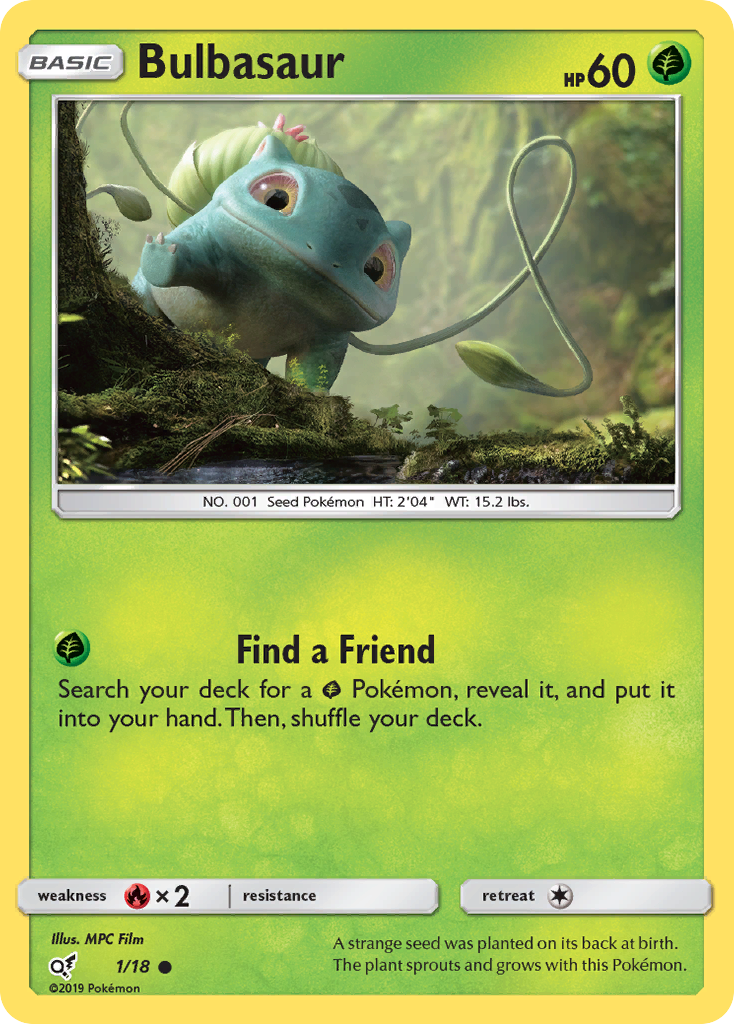 Bulbasaur (1/18) [Sun & Moon: Detective Pikachu] | Golgari Games