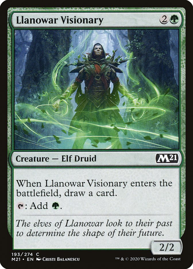 Llanowar Visionary [Core Set 2021] | Local Legends