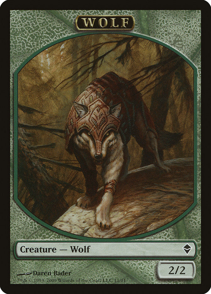 Wolf Token [Zendikar Tokens] | Golgari Games