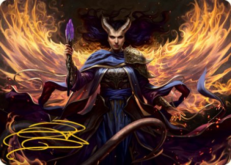 Farideh, Devil's Chosen Art Card (Gold-Stamped Signature) [Dungeons & Dragons: Adventures in the Forgotten Realms Art Series] | Local Legends