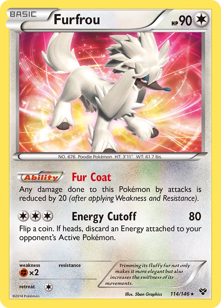 Furfrou (114/146)(Cosmos Holo) (Blister Exclusive) [XY: Base Set] | Golgari Games