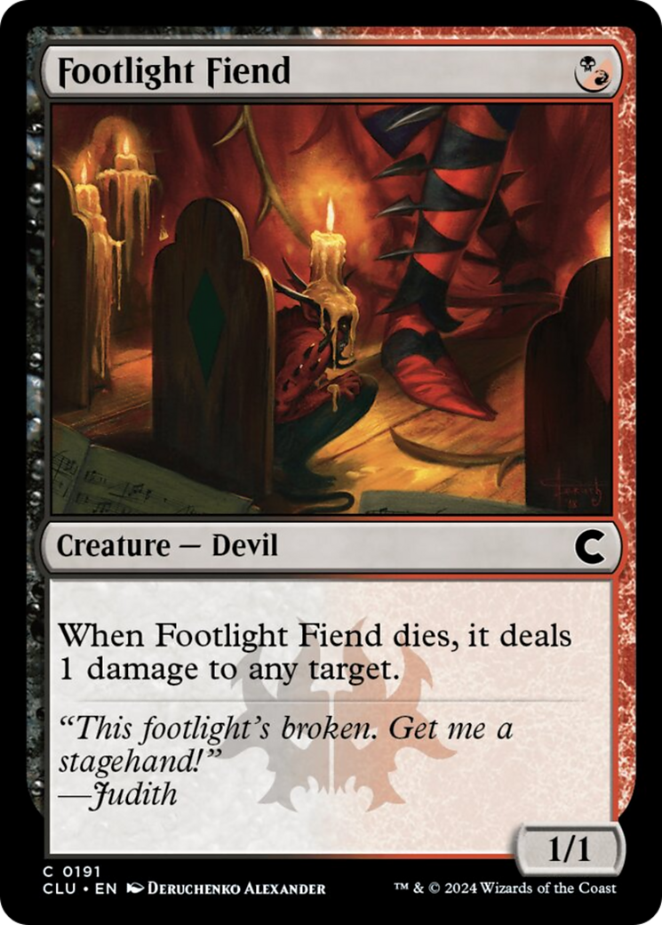 Footlight Fiend [Ravnica: Clue Edition] | Local Legends