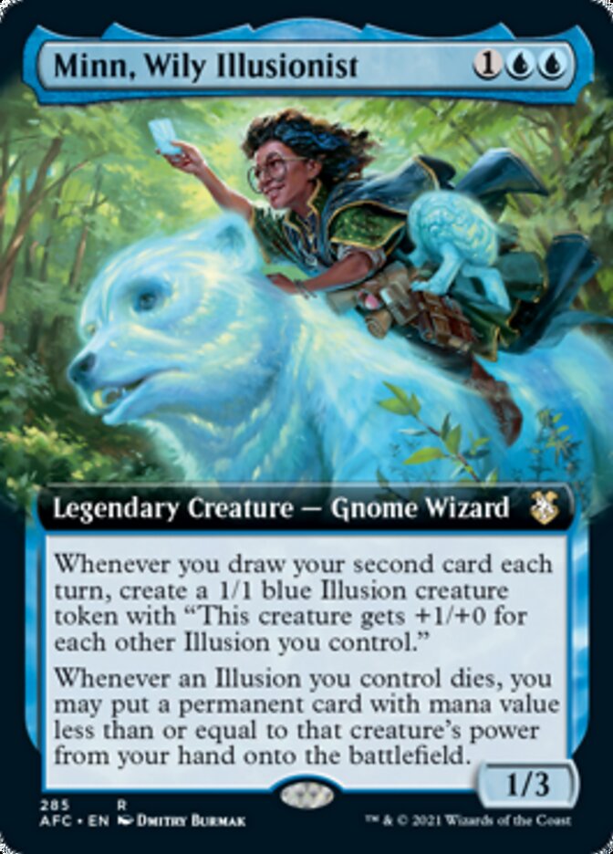 Minn, Wily Illusionist (Extended Art) [Dungeons & Dragons: Adventures in the Forgotten Realms Commander] | Golgari Games