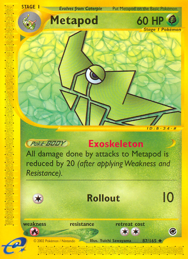 Metapod (87/165) [Expedition: Base Set] | Golgari Games