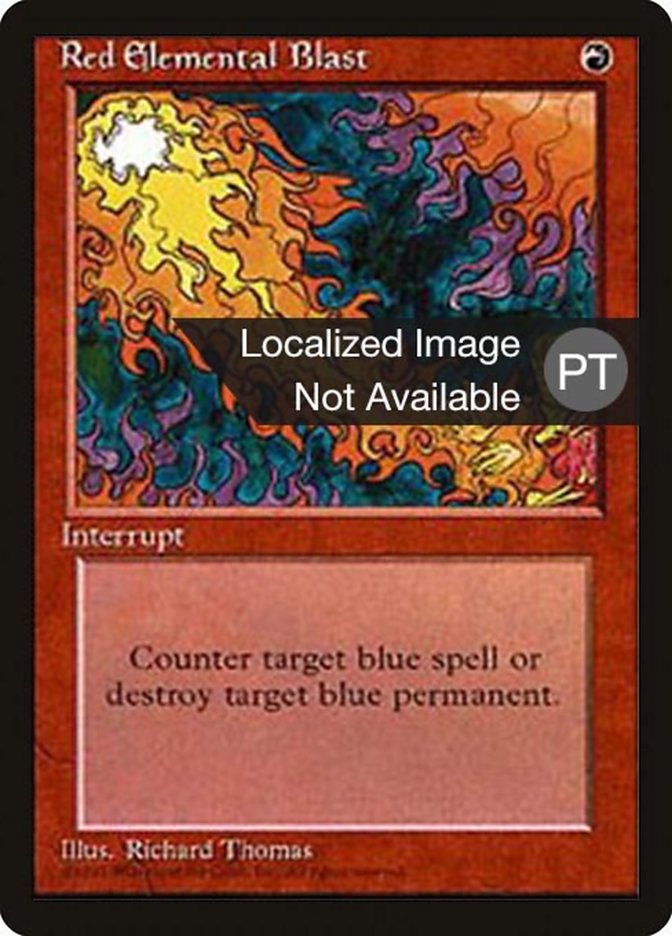 Red Elemental Blast [Fourth Edition (Foreign Black Border)] | Local Legends
