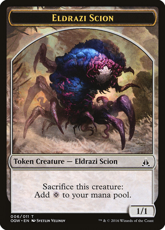 Eldrazi Scion Token (006/011) [Oath of the Gatewatch Tokens] | Golgari Games