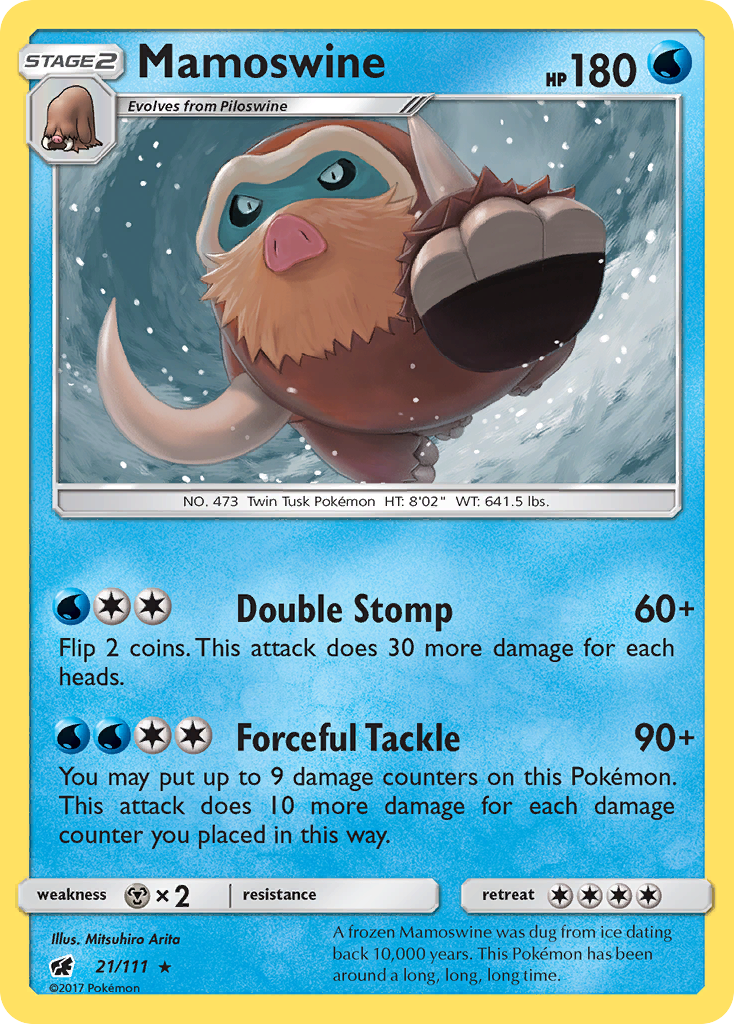 Mamoswine (21/111) [Sun & Moon: Crimson Invasion] | Golgari Games