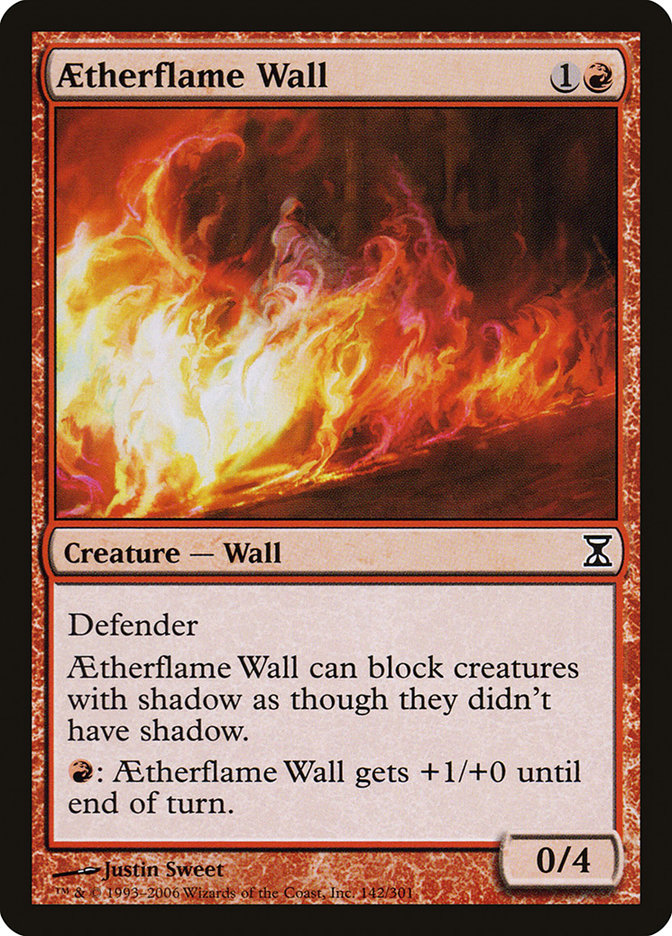 Aetherflame Wall [Time Spiral] | Golgari Games