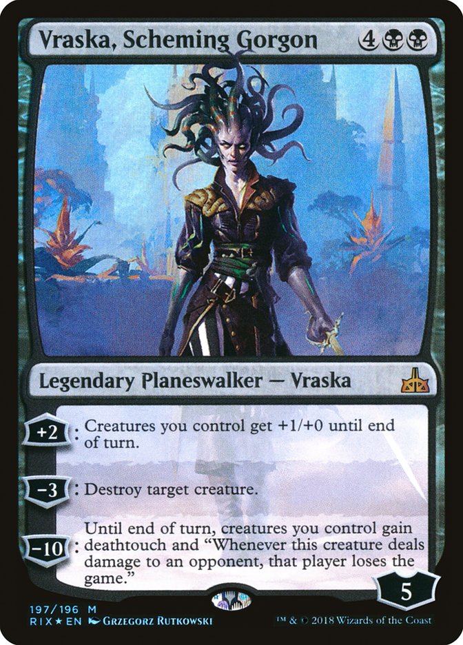 Vraska, Scheming Gorgon [Rivals of Ixalan] | Golgari Games