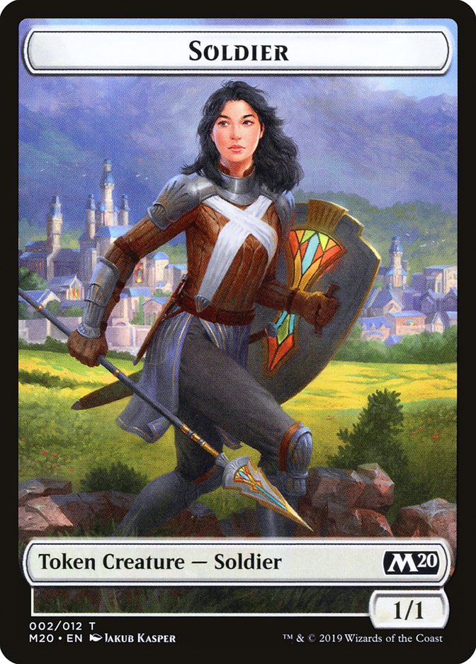 Soldier Token [Core Set 2020 Tokens] | Golgari Games