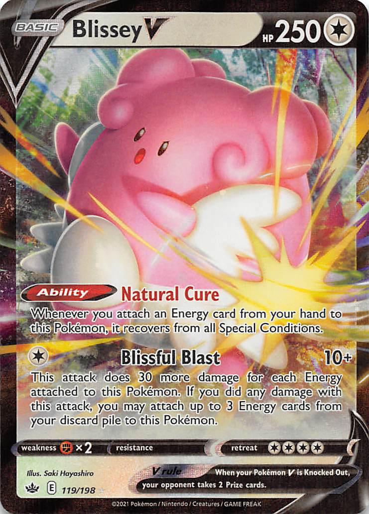 Blissey V (119/198) [Sword & Shield: Chilling Reign] | Golgari Games