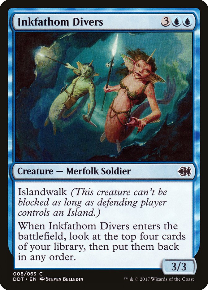 Inkfathom Divers [Duel Decks: Merfolk vs. Goblins] | Golgari Games