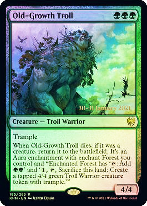 Old-Growth Troll [Kaldheim Prerelease Promos] | Local Legends
