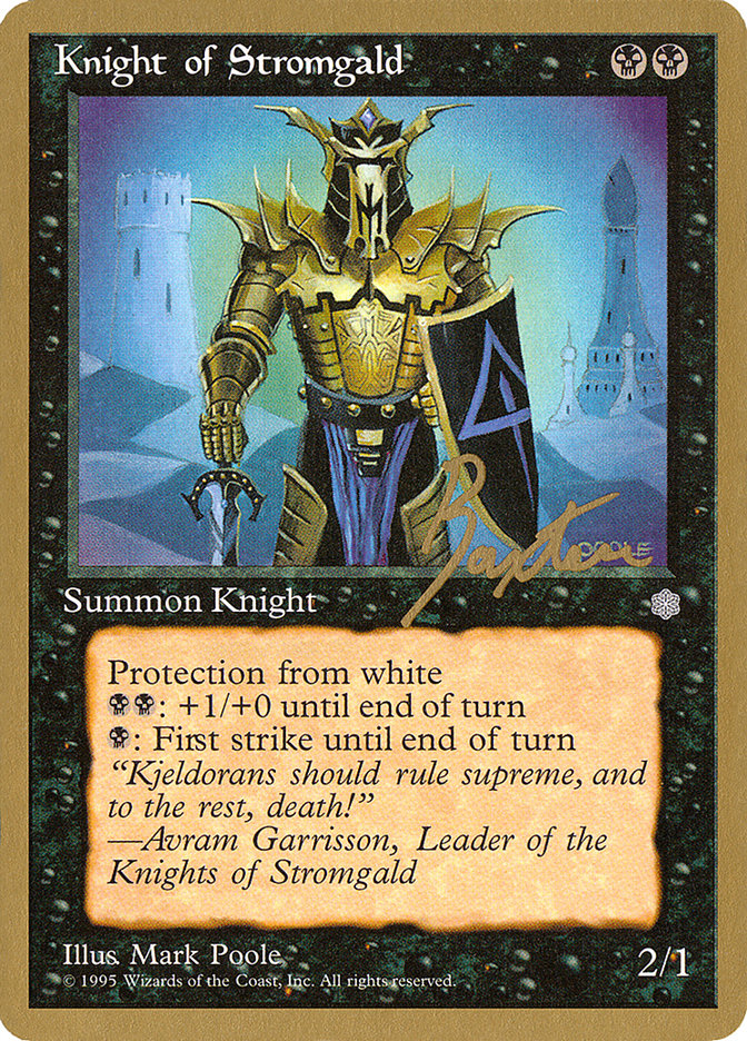 Knight of Stromgald (George Baxter) [Pro Tour Collector Set] | Local Legends