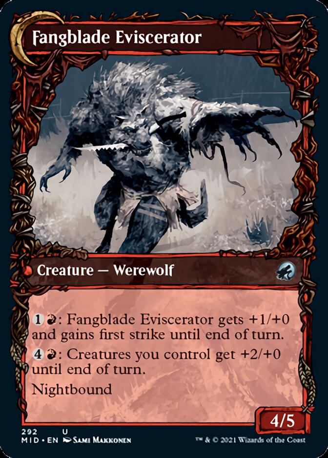 Fangblade Brigand // Fangblade Eviscerator (Showcase Equinox) [Innistrad: Midnight Hunt] | Golgari Games