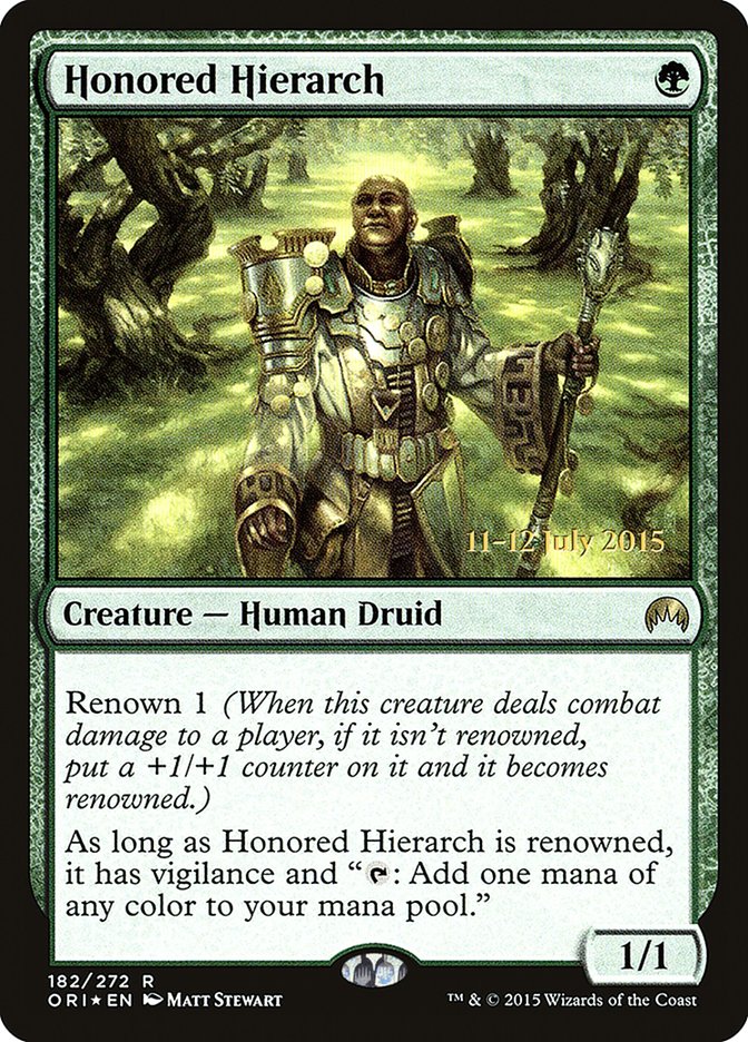 Honored Hierarch [Magic Origins Prerelease Promos] | Golgari Games