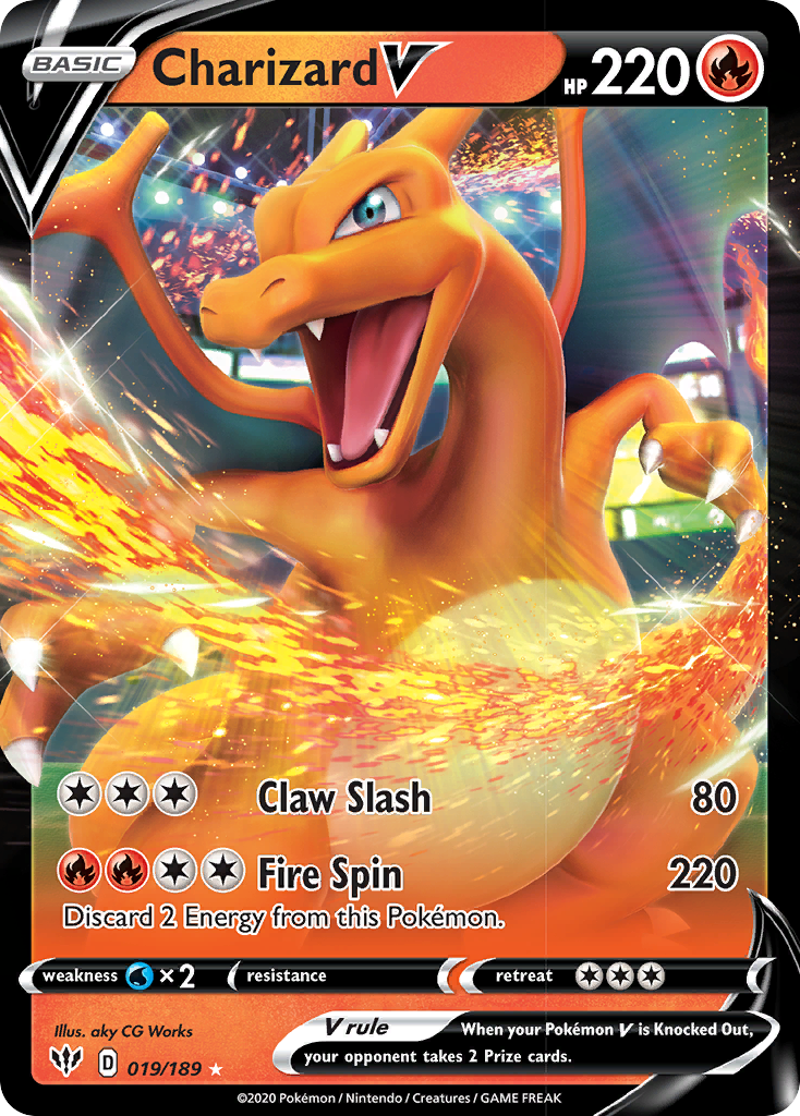 Charizard V (019/189) [Sword & Shield: Darkness Ablaze] | Golgari Games