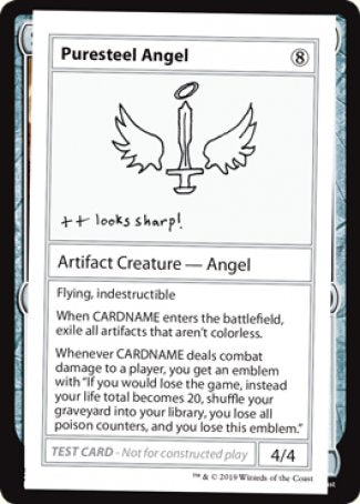 Puresteel Angel (2021 Edition) [Mystery Booster Playtest Cards] | Golgari Games