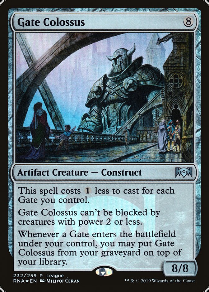 Gate Colossus (League) [Ravnica Allegiance Promos] | Golgari Games